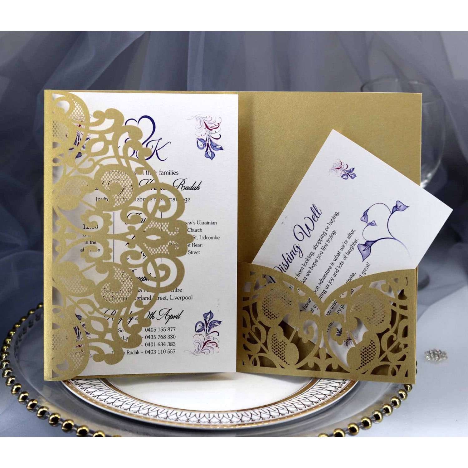 Business Invitation Card Laser Cut Marriage Invitation Thank You Card